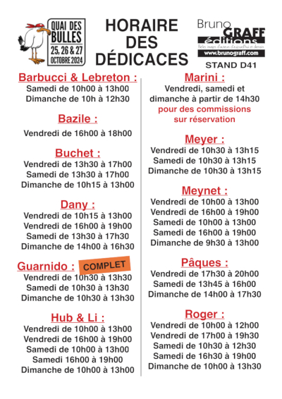 Horaire Sain Malo 2024 