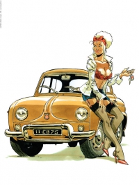 Pin-up Mirabelle Renault Dauphine 2018